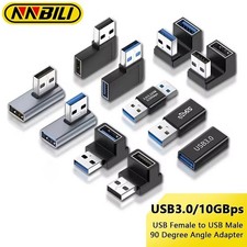90 Degree Left Right Angled USB 3.0 A Male To Female Adapter Connector For PC * picture