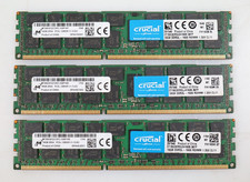 Lot 3x 16GB (48GB) Micron MT36KSF2G72PZ 1600MHz DDR3 RDIMM Memory picture