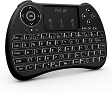(Backlit Version)H9+ Mini Keyboard,2.4GHz Wireless Mini Handheld TV Remote Ke... picture