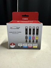 Canon CLI-251 BK/C/M/Y Ink Cartridge 4-Pack ChromaLife100+ MG6320 picture