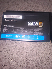 PowerSpec 650W 80 PLUS Bronze ATX Switching Power Supply PS 650BF Black picture