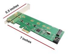 M.2 B-key SSD and SATA III Port HDD PCI-e x1 Card with RAID - SI-PEX50065 picture