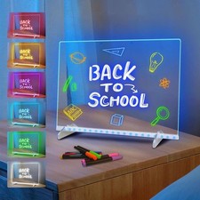 LED Note Board with 7 Colors, Includes Adapter, 13