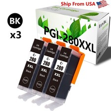 3 Pack Black PGI280XXL LOTS Ink Cartridge PGI-280XXL for PIXMA TR7520 picture