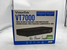VisionTek VT7000 Triple 4K Display USB-C Docking Station 901468 no/ Power Supply picture