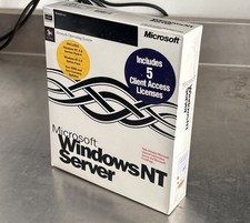 Microsoft Windows NT Server CD-ROM 5 Client Access Licenses New Factory Sealed  picture