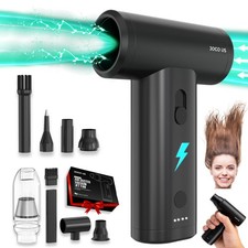 Upgraded Full Metal Air Duster and Vacuum Cleaner 8-in1, 110 000 RPM, 4000mAh, picture