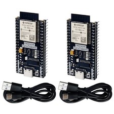 ESP32-WROOM Board (2 Pack), Dual-core 32-bit 240 MHz Microcontroller, Onboard... picture