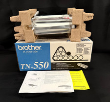 Brother TN-550 Genuine Black Toner Cartridge - Brand New Open Box picture