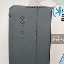Speck Style Folio Case for iPad Mini 4 Gray Protective Cover Stand Sleep Wake picture