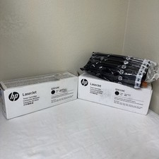 Two Genuine HP 12A Q2612AC Black Toner Cartridges OEM Sealed Box And Open Box picture