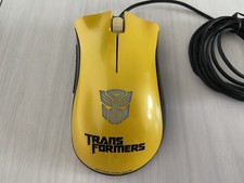Razer DeathAdder Transformers Bumblebee Gaming Mouse Wired Yellow Autobot Tested picture