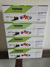 New AC-BO331 Premium Toner Cartridge Set Of 4- Black, Yellow, Cyan & Magenta. picture