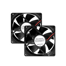 24V DC 80Mm 80X25Mm 2Pin Exhaust Muffin Cooling Fan 3500RPM 2-Pack picture