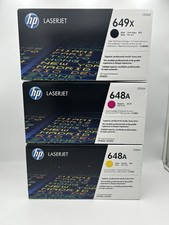 HP Cartridge Set 648A CE263A CE262A 649X Blk (open) CE260XC CP4025 CP4525 READ picture