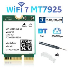 MT7925 WiFi 7 M.2 Key E Wireless Card Bluetooth 5.4 Card for AMD/Intel Win 10/11 picture