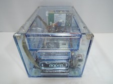 AOpen XC Cube Silent Sea Socket A Blue Crystal Acrylic Transparent Computer Case picture