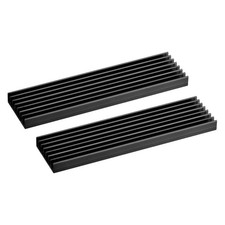 2 Pack M.2 22110 Nvme SSD Heatsink Cooler Alloy Aluminum 100x22x6mm Black picture