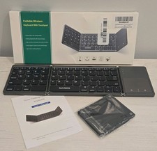 SAMSERS Foldable Bluetooth Keyboard w/ Built-In Touchpad  *Read Description* picture