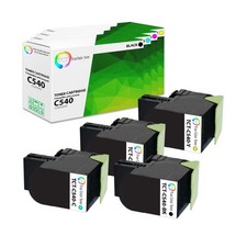 4Pk TCT Prem For Lexmark C540 C540H2KG C540H2CG C540H2MG C540H2YG Compatible picture