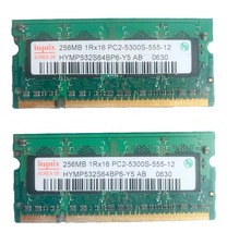 Hynix 2 x 256MB 1Rx 16 PC2-5300S HYMP532s64BP6-Y5 RAM Memory picture