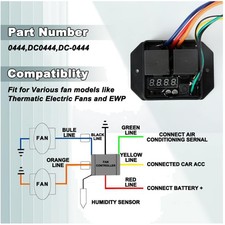 Digital Thermatic Fan Switch - 24V, On-Off-On Operation picture