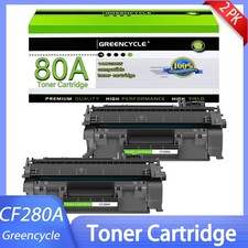 Two Pack Greencycle 80A Toner Cartridge HP CF280A M401dn M401n M425 picture