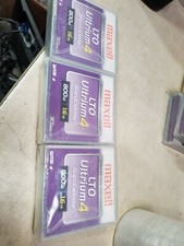 Lot of 3 New Maxell 183906 LTO Ultrium 4 800GB / 1.6TB Data Cartridge #t188 picture