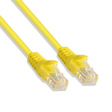 2FT Cat5e UTP Ethernet Network Patch Cable RJ45 Lan Wire Yellow (25 Pack) picture