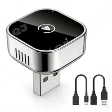 2-in-1 Wired to Wireless CarPlay & Android Auto Adapter USB Dongle Plug & Play picture