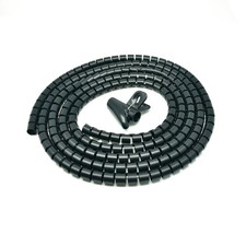 Spiral Cable Zip Wrap Black 30mm x 1.5m (1.2