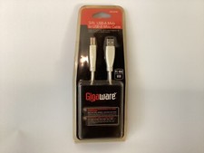 GIGAWARE 3-FT. USB-A MALE TO USB-B MALE WHITE CABLE 260-3258 picture