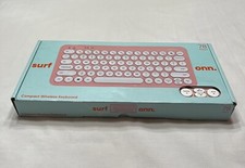 Surf Onn 78 Keys Compact Wireless Keyboard Damaged Box Pink Keyboard Not Tested picture