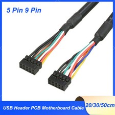 5Pin 9Pin  Female to Female USB 2.0 Header PCB Motherboard Cable Lead 20/30/50cm picture