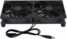 VTRETU Dual 120mm Cooling Fan for Router Rack Audio Video Network Server Xbox picture