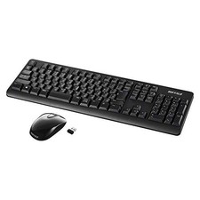 Buffalo BUFFALO Wireless Full Keyboard and Quiet Mouse Set High Durability Long picture