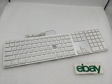 8X Genuine Apple A1243 Wired Mac Standard USB Keyboard Missing Key(s) SEE DESC picture