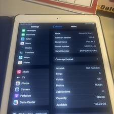 Apple iPad Air 2nd Gen - 128 GB 9.7-inch WIFI+4G Cellular (Unlocked) Space Gray picture