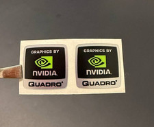 2 pcs NVIDIA QUADRO Sticker  Label Decal  Badge 18mm x 18.5mm picture