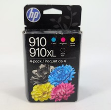 HP 910XL Black & 910 Color Ink Cartridges 3JB41AN 3YL65AN & 3YN97AN Exp Oct 2027 picture