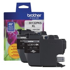 Brother LC30132PKS High-Yield Ink, 400 Page-Yield, Black, 2/Pack picture