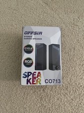 OFFSIR RGB Gaming Speakers CO713 Stereo Desktop PC Speakers LED Lights USB Power picture