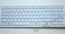 OEM SONY Vaio VPCEE21FX VPCEE22FX VPCEE23FX VPCEE25FX White Keyboard W/Frame NEW picture
