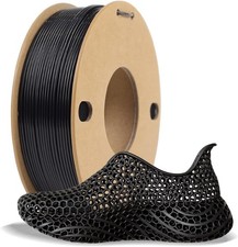 Black TPU Filament 1.75mm 250g, 95A Flexible 3D Printer Filament | Rubber-Like F picture
