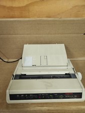 Okidata Microline 184 Turbo Dot Matrix Printer - Powers On/Spool Moves - AS-IS H picture