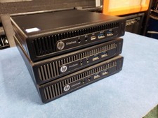 lot of 3 HP EliteDesk & ProDesk Mini Desktop PC's  for parts No Ram/SSD/HDD READ picture