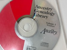 Ancestry Genealogy Library CD-ROM Volume 1 Windows Family History Software picture