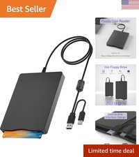 Compact 3.5-Inch USB Floppy Drive - Fast Data Reader for Laptops and Desktops picture