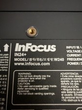 InFocus IN24+ W240 DLP Desktop Projector Black VGA SVGA USB High-Quality Display picture