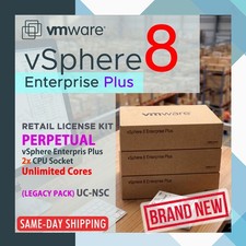 VMware vSphere 8 Enterprise Plus, 2 CPU Perpetual License - UC NSC RETAIL NEW picture